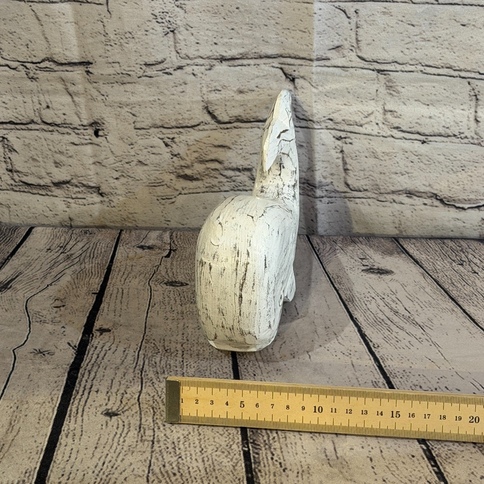 20cm x 12cm Whale White Fish Wood Coastal Ocean Bathroom Decoration7