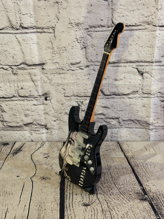 Miniature 25cm Guitar Michael Jackson Guitar on Stand Band Gift Display0