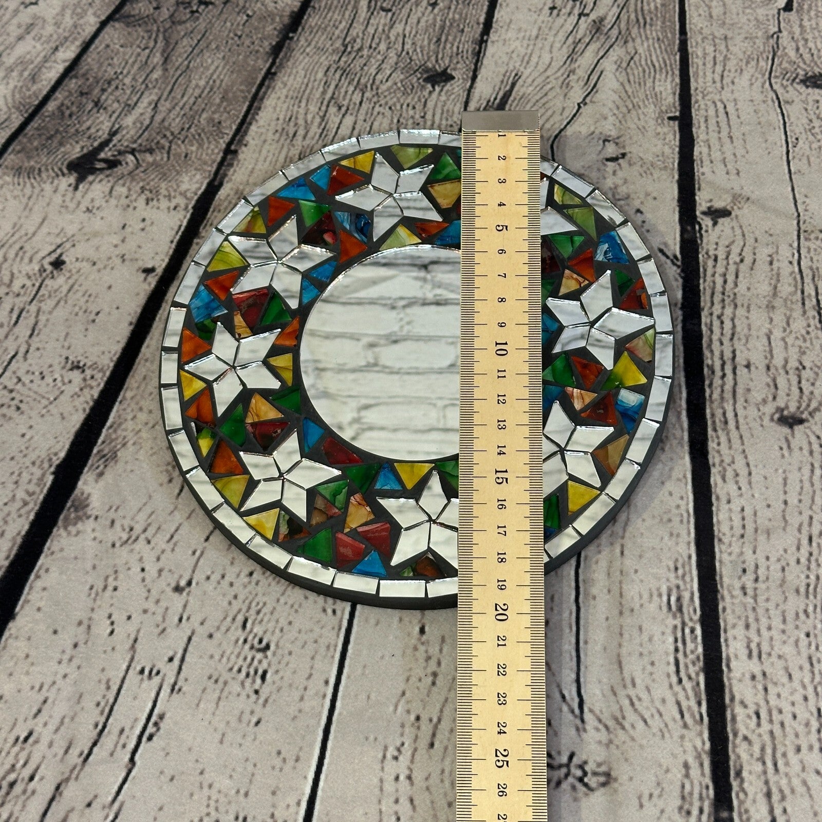 Rainbow Star Mosaic Tile Wall Mirror 20cm x 20cm 8 Inches Handmade New4
