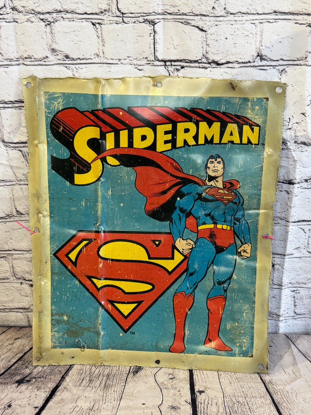 Superman DC Hero Poster Advert Wall Plaque 42cm x 36cm Vintage Retro Tin Sign0