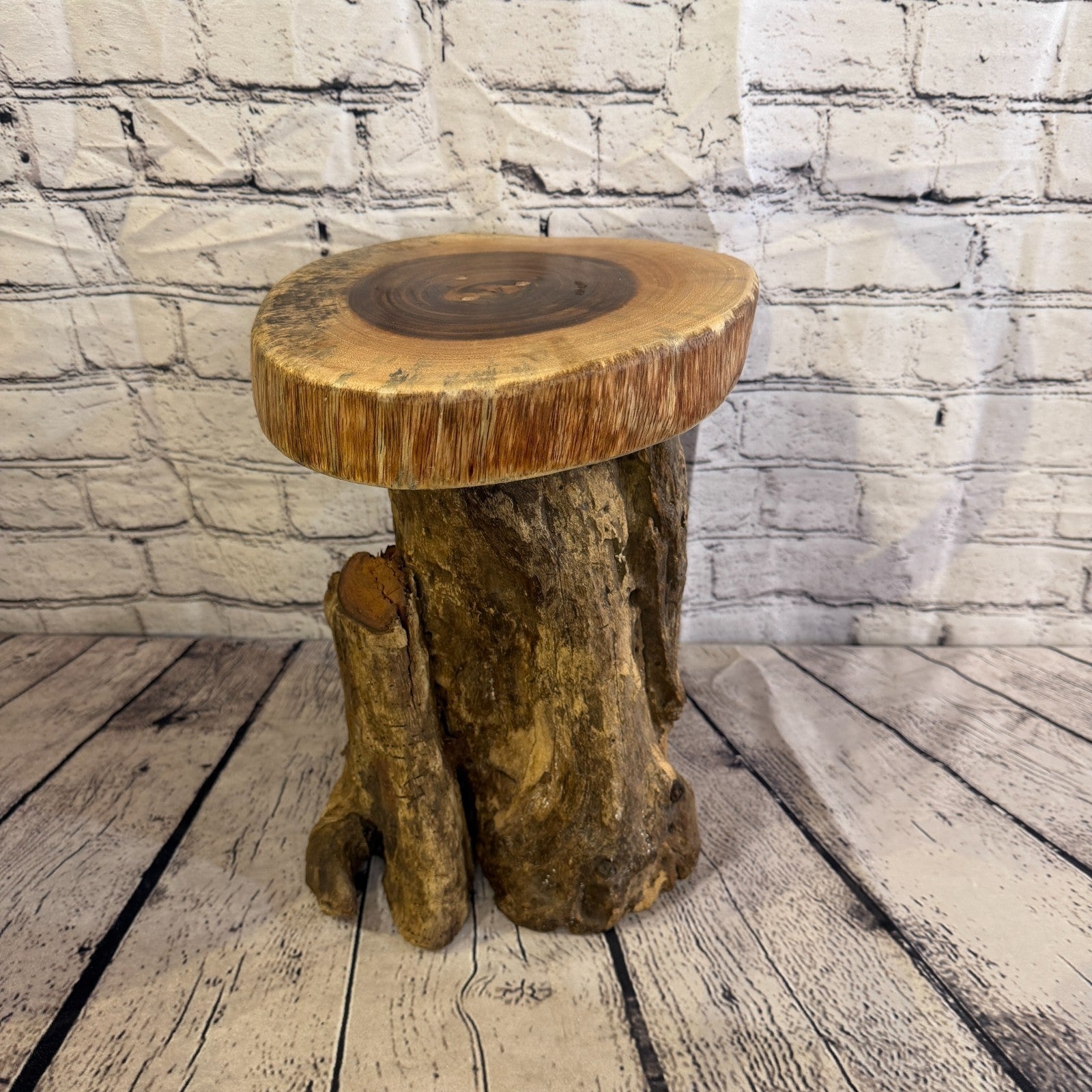 30cm x 25cm Wooden Coffee Root Sculpture Garden Teak Root Ornament Carved No 13