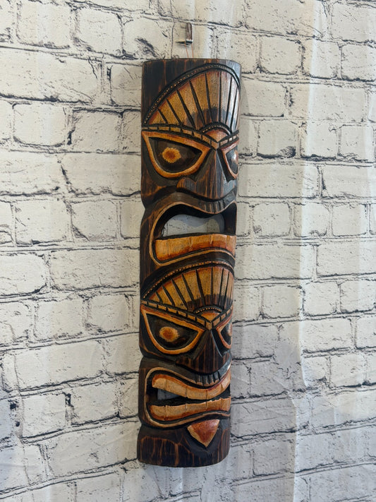 50cm Tiki Bar Mask Sign Decoration Wall Hanging Mask Wood Carving Design 30