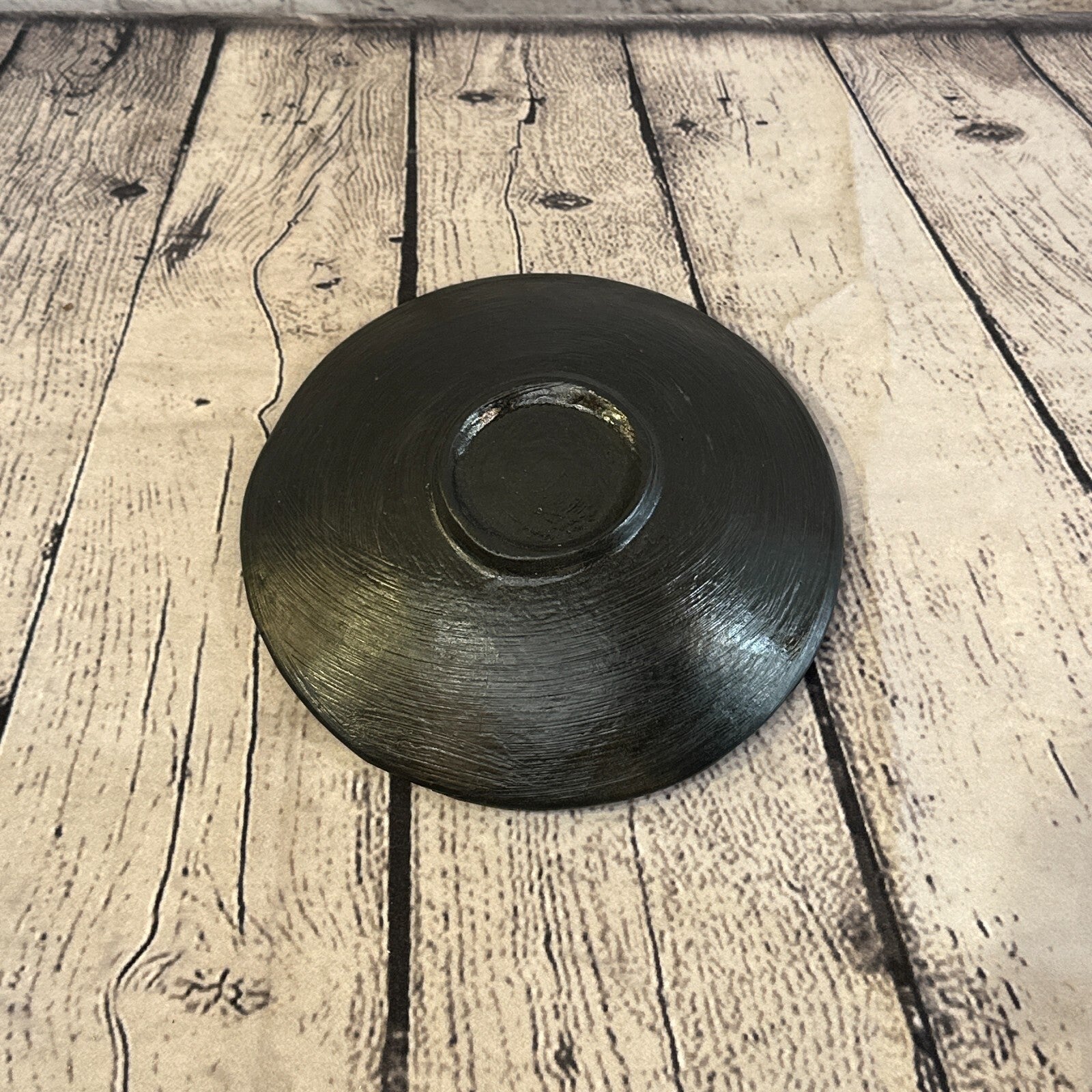 35cm Black Round Mosaic Handmade Ceramic Glass Tile Bowl Fruit3