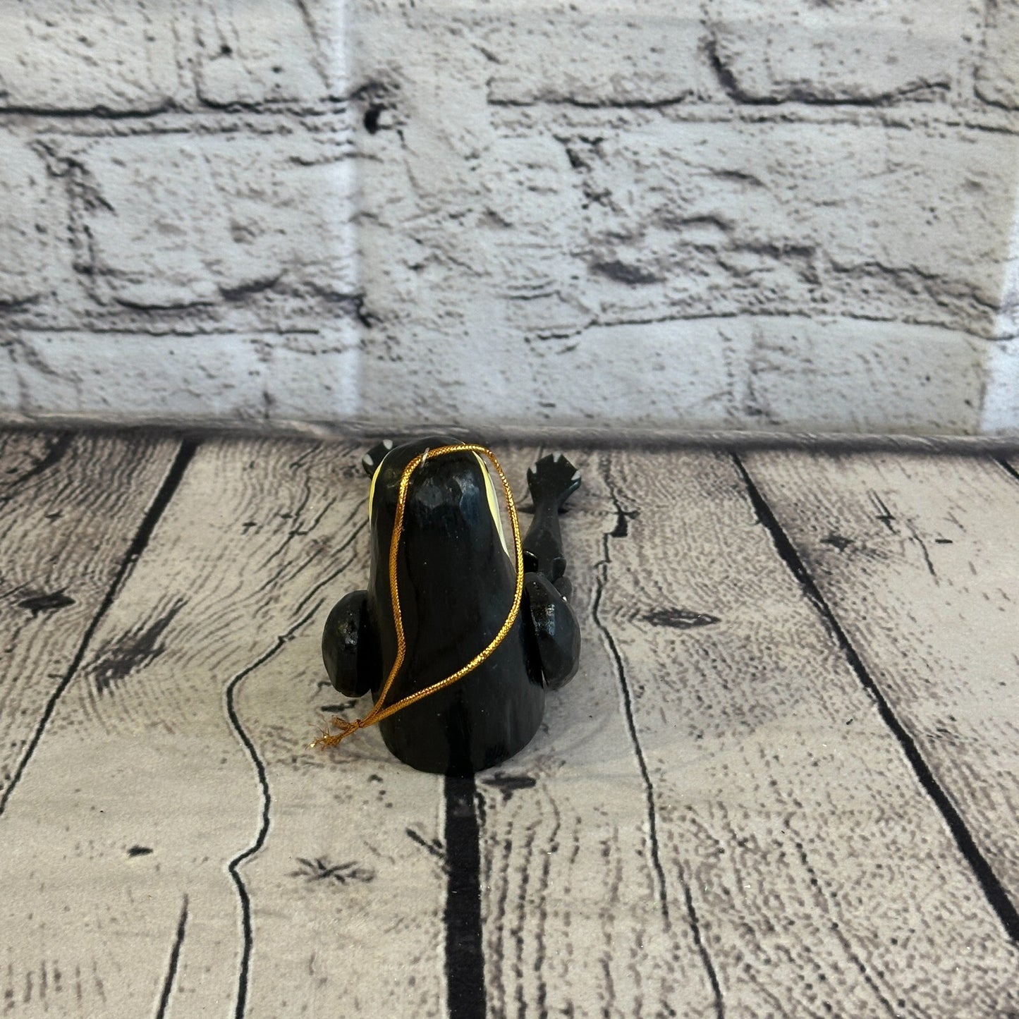 10cm Penguin Sitting Animal, Wooden Shelf Ornament Handmade and Fairtrade5