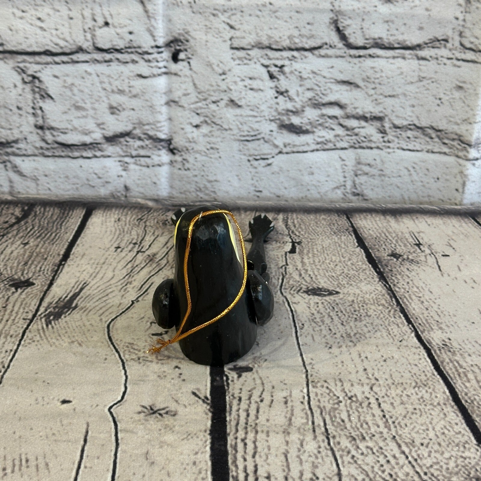 10cm Penguin Sitting Animal, Wooden Shelf Ornament Handmade and Fairtrade5