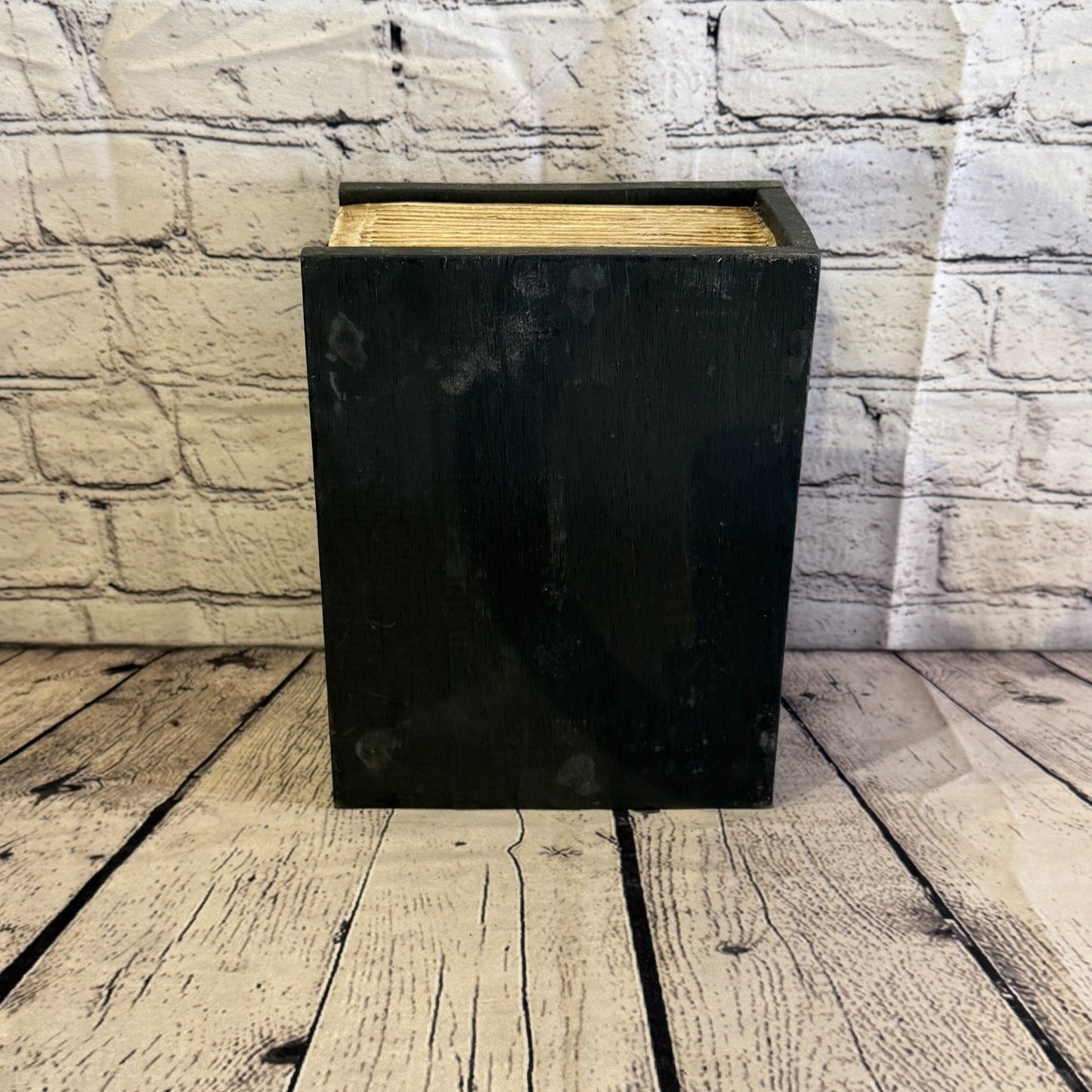 22cm x 18cm x 10cm Book Wood Gothic Skeleton Skull Coffin Jewellery Trinket Box4