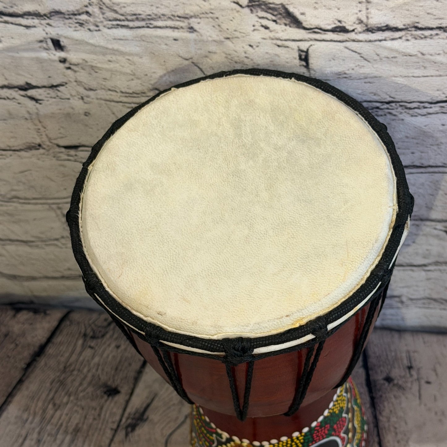 20cm Painted Djembe Drums Musical Instrument Hand Made Fair Trade Dot Painted6