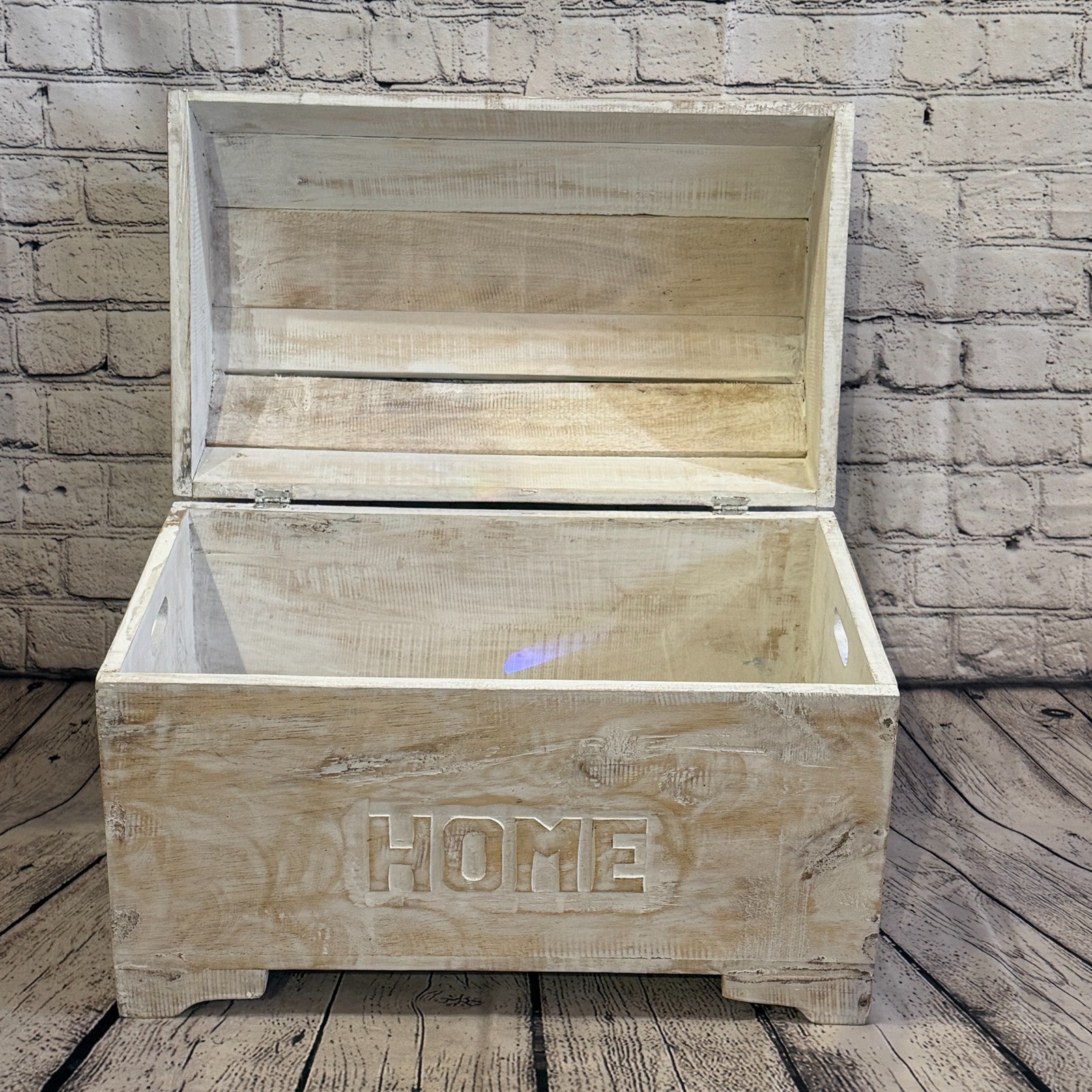 50cm x 40cm x 30cm Wood White Home Chest Storage Jewellery Trinket Box5