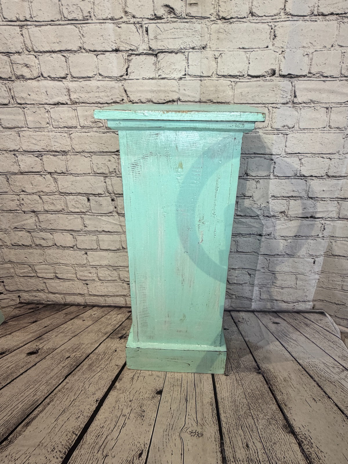 60cm x 25cm Blue 3 Draw Pillar Wooden Side Cabinet Living Storage Furniture4