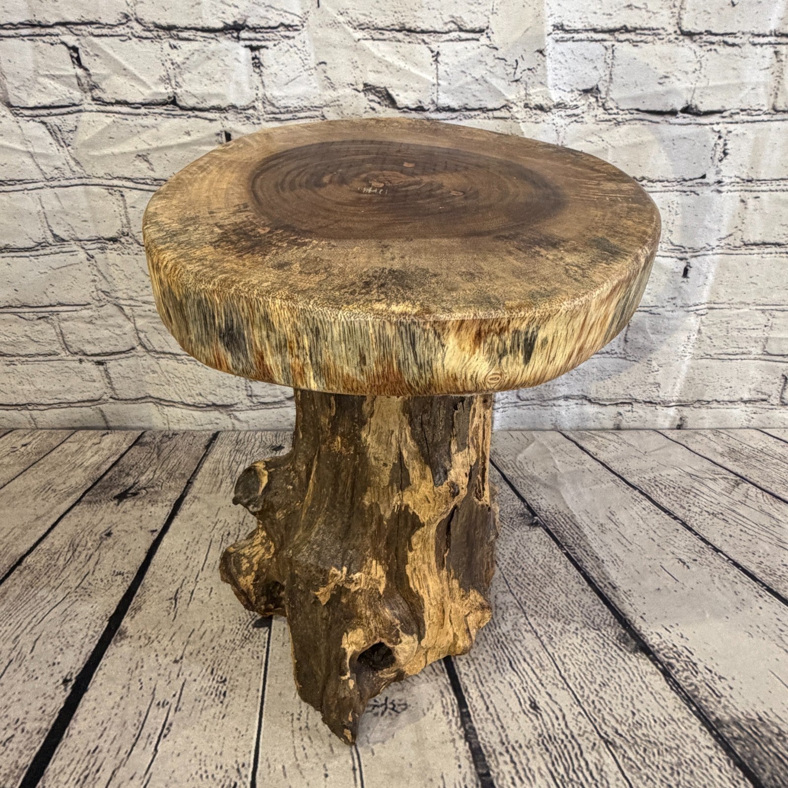30cm x 25cm Wooden Coffee Root Sculpture Garden Teak Root Ornament Carved No 71