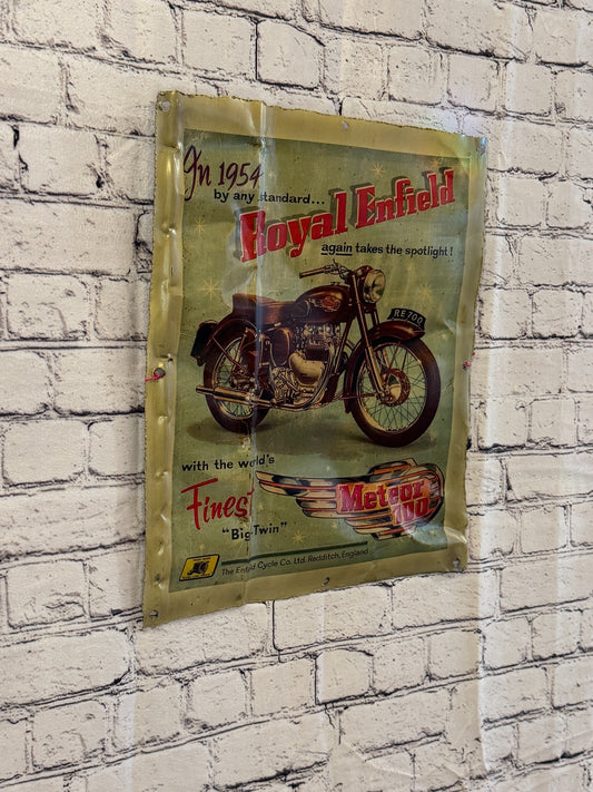 Royal Enfield Bike Poster Advert Wall Plaque 42cm x 36cm Vintage Retro Tin Sign0