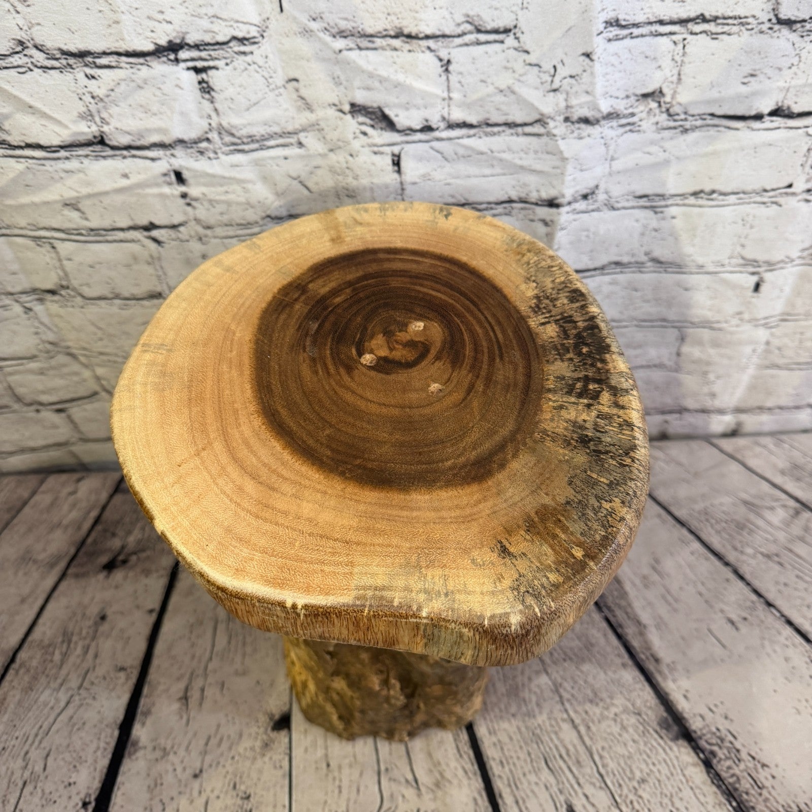 30cm x 25cm Wooden Coffee Root Sculpture Garden Teak Root Ornament Carved No 17