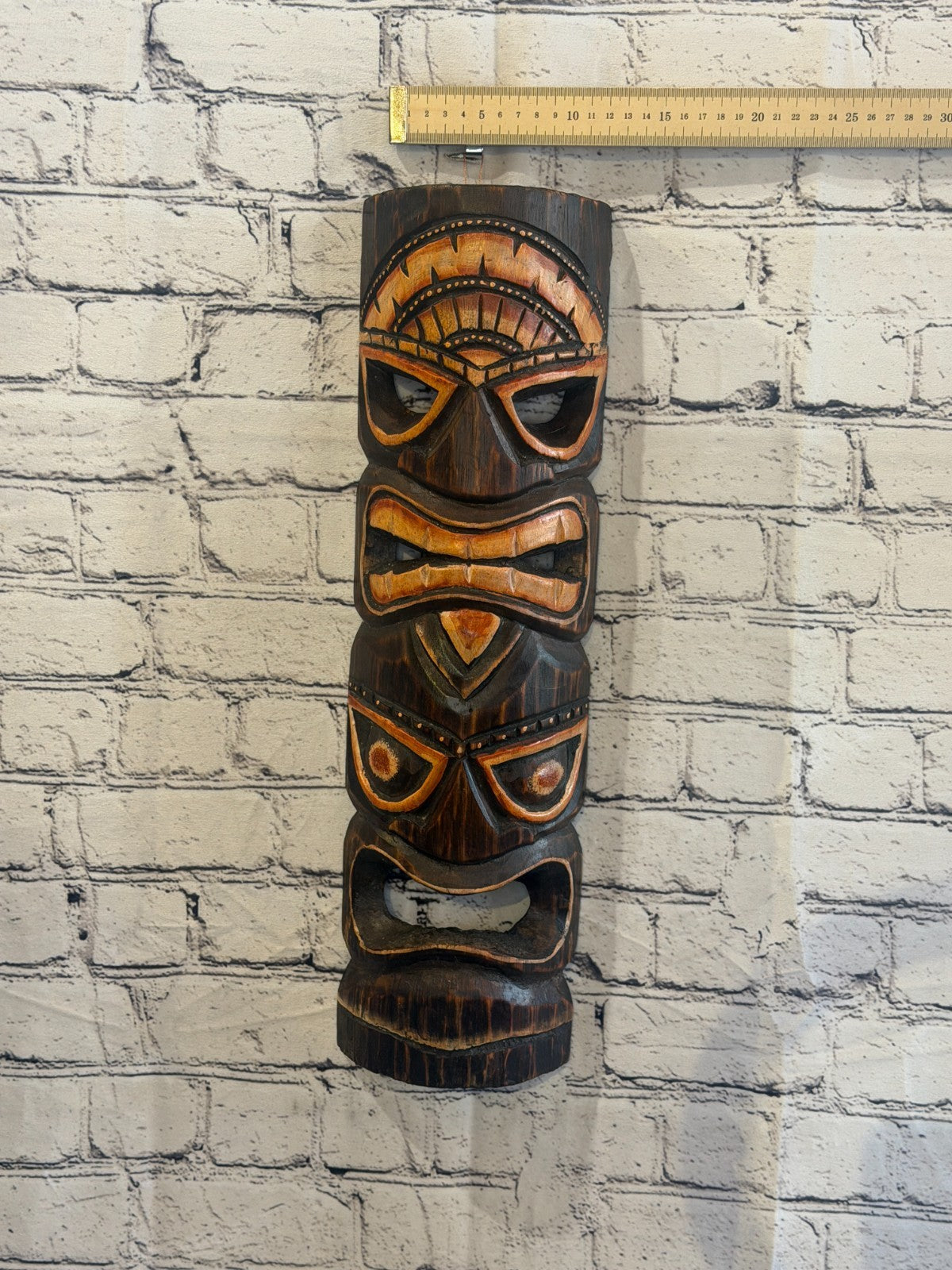 50cm Tiki Bar Mask Sign Decoration Wall Hanging Mask Wood Carving Design 13