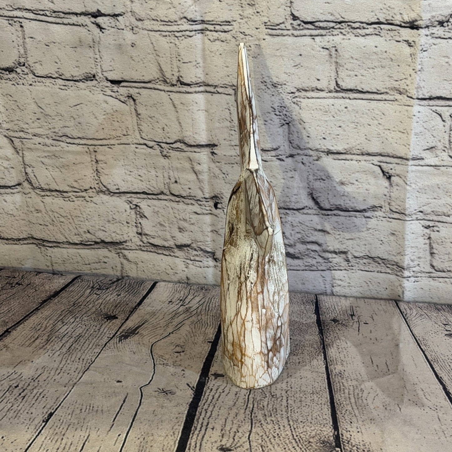 25cm x 25cm Whale Tail Brown Fish Wood Coastal Ocean Bathroom Decoration3