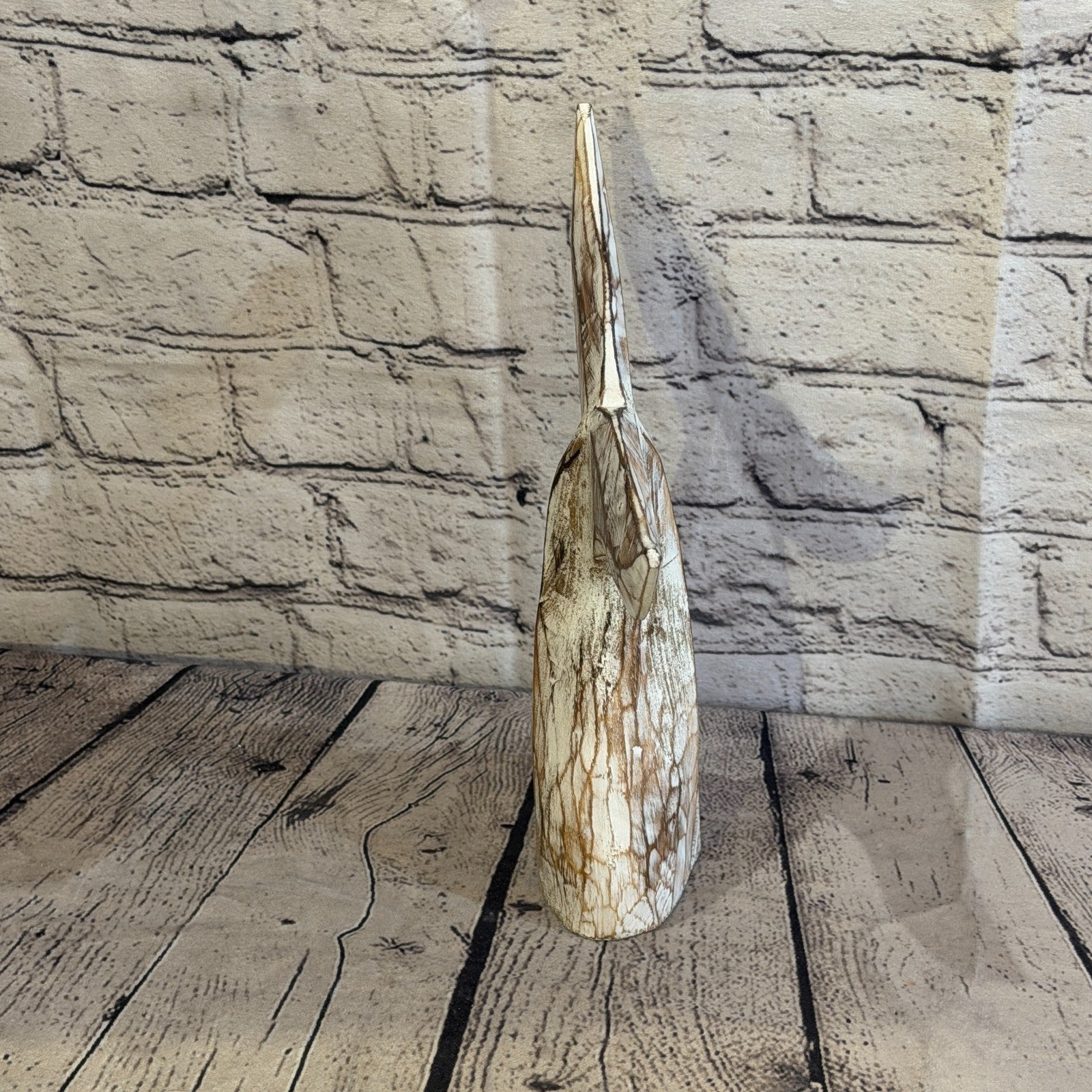 25cm x 25cm Whale Tail Brown Fish Wood Coastal Ocean Bathroom Decoration3