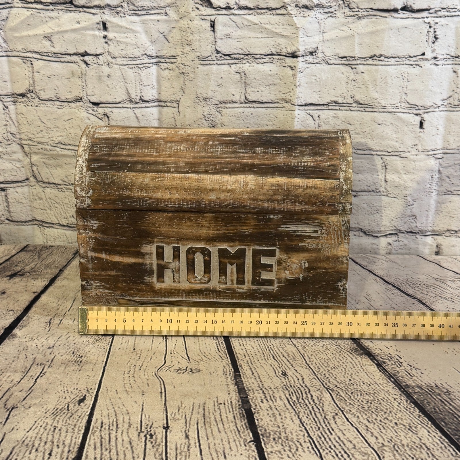 30cm x 22cm x 15cm Wood Brown Home Chest Storage Jewellery Trinket Box7