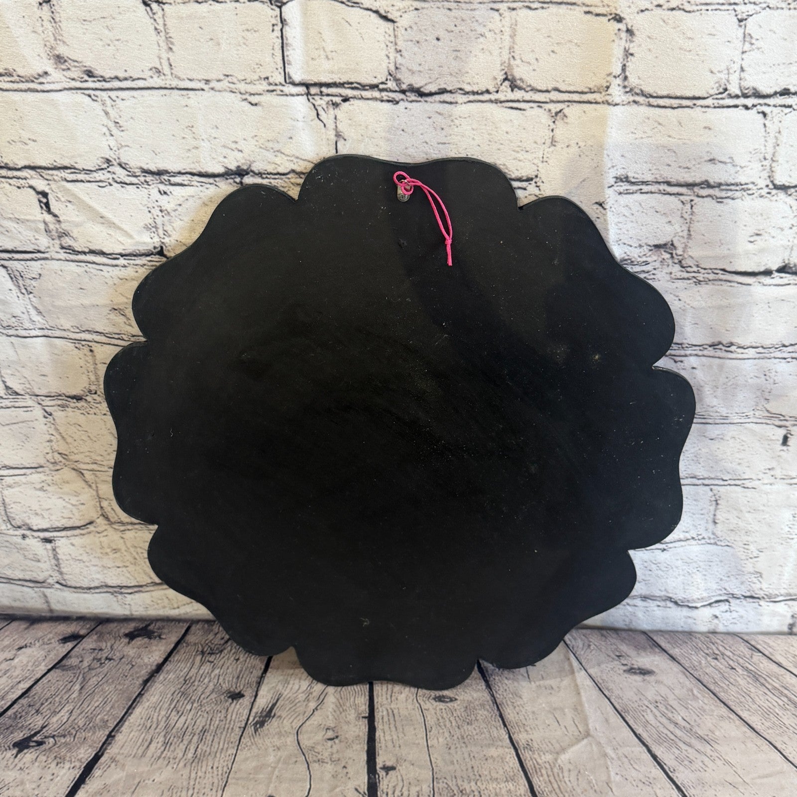 Rainbow Flower Shape Black Mosaic Tile Wall Mirror 20cm x 20cm 8 Inches Handmade7