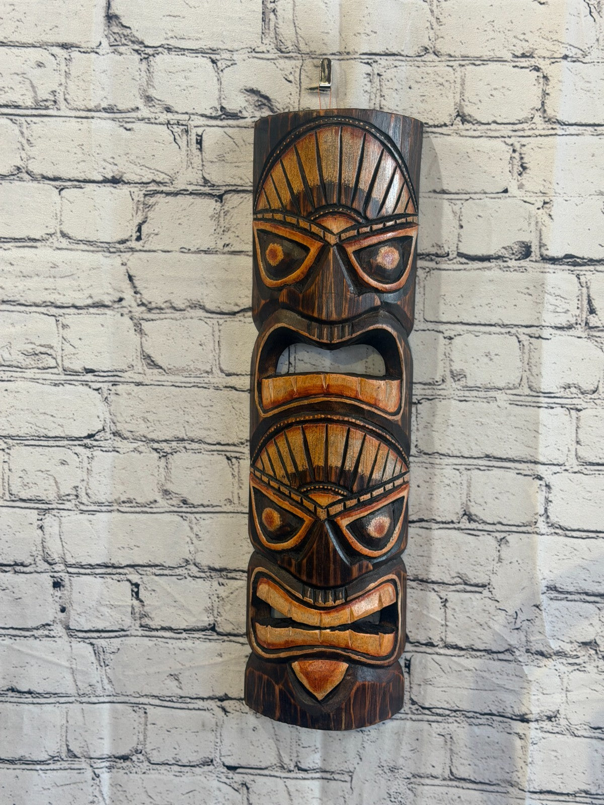 50cm Tiki Bar Mask Sign Decoration Wall Hanging Mask Wood Carving Design 32