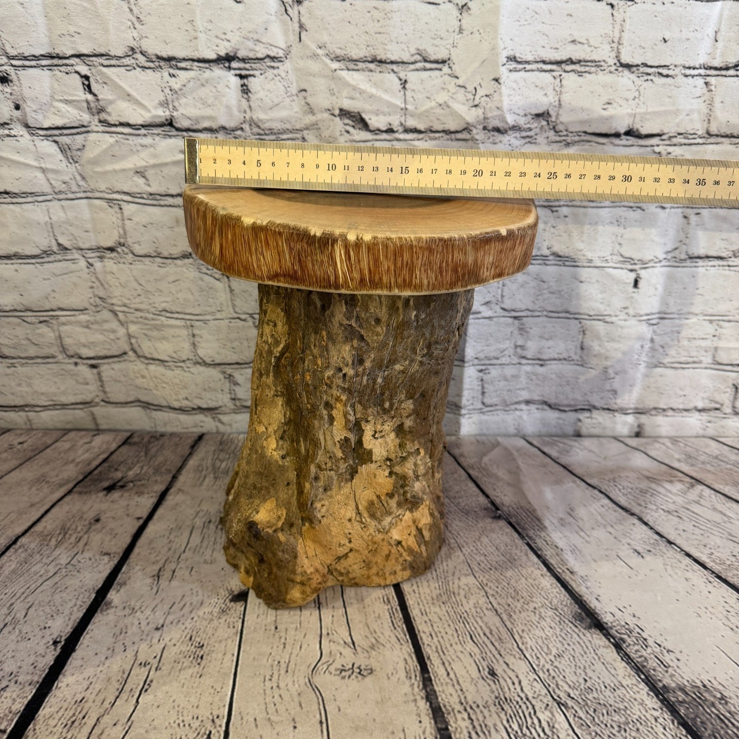 30cm x 25cm Wooden Coffee Root Sculpture Garden Teak Root Ornament Carved No 15