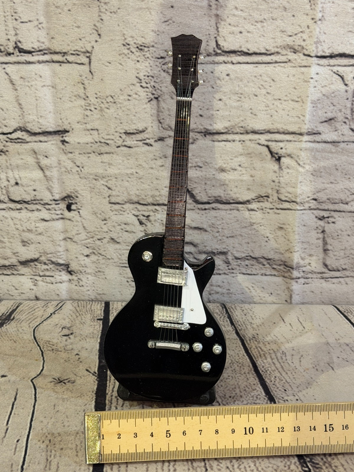 Miniature 25cm Guitar on Stand Band Gift Display Design 106