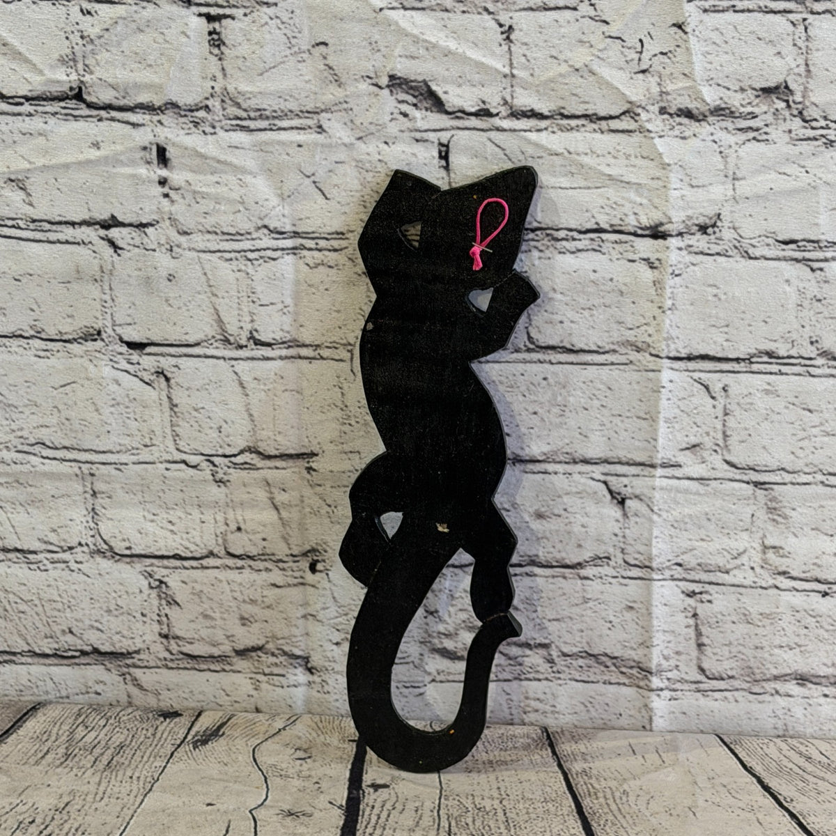 30cm Gecko Carved Wooden Dot Painted Ethnic Tribal Tiki Wall Art No 2 New5