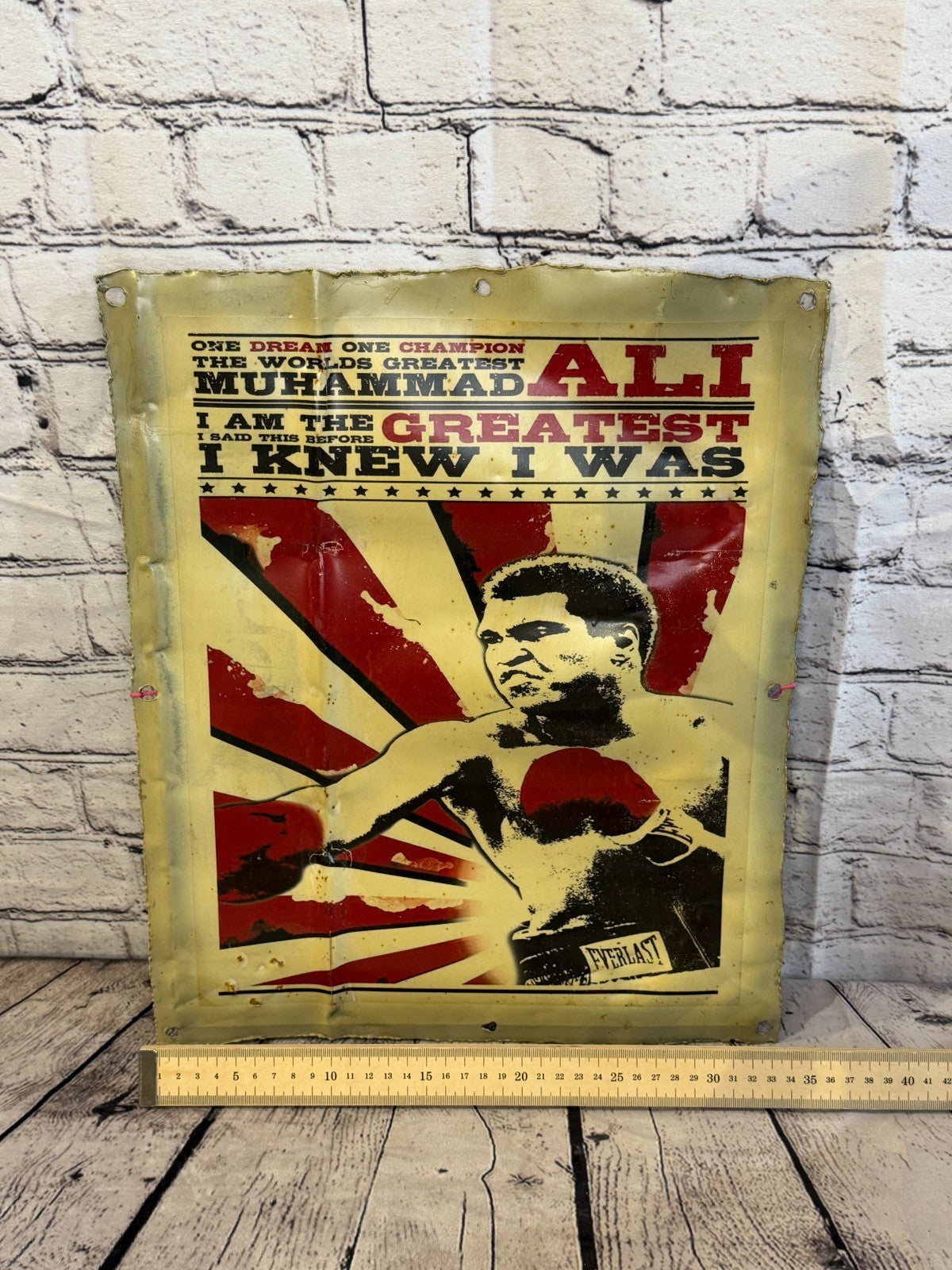 Muhammad Ali Boxing Poster Advert Wall Plaque 42cm x 36cm Vintage Retro Tin Sign5