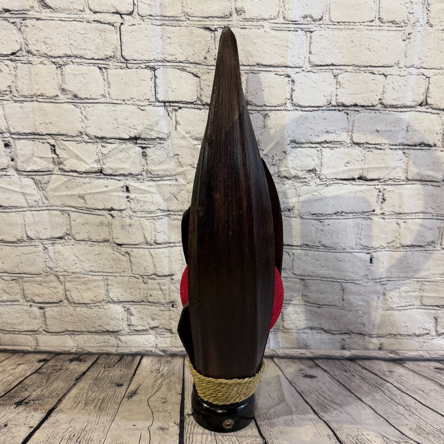 Red Light Brown Natural 55cm Tall Leaf Lamp Twist LED UK Mains Plug Design 32
