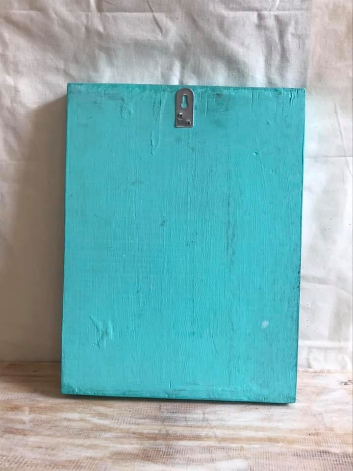 Wooden Wood Panel 40cm Teal Buddha Tall Lotus Wall Art Plaque Handcarved2