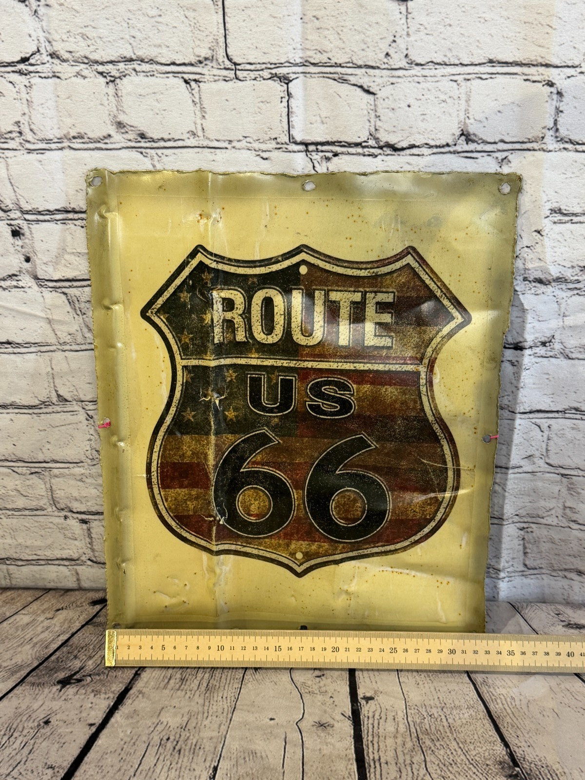USA Route 66 Poster Advert Wall Plaque 42cm x 36cm Vintage Retro Tin Sign5