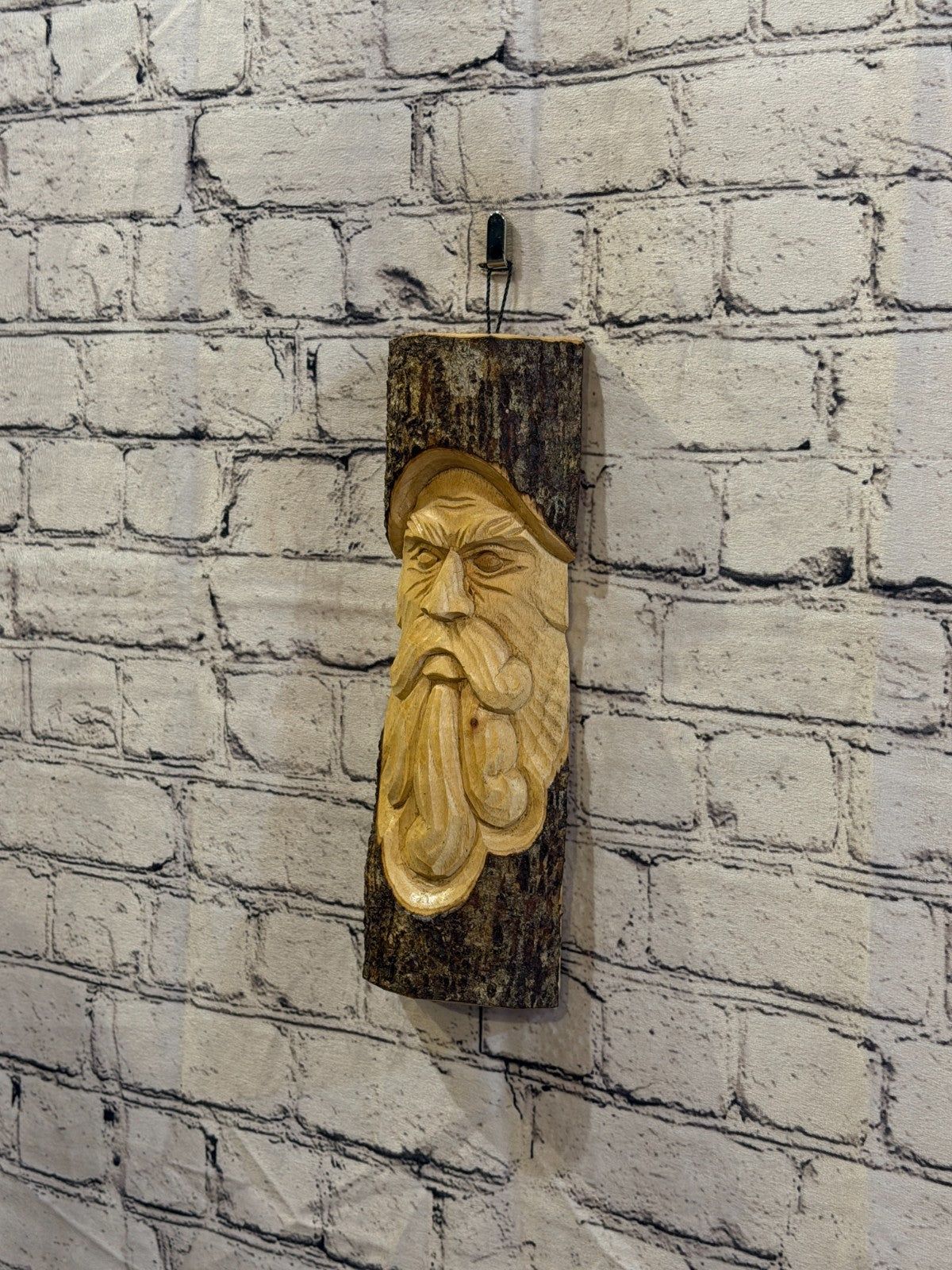 Forest Man Of The Woods 30cm Hand Carved Wizard Tree Trunk Wood Fairtrade1