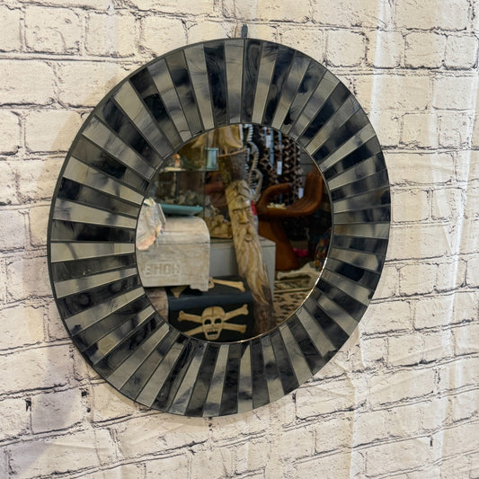 Grey Black Line Black Mosaic Tile Wall Mirror 50cm x 50cm 20 Inches Handmade0
