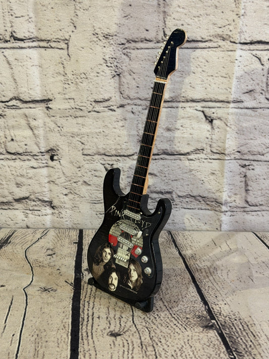 Miniature 25cm Guitar Pink Floyd Band Guitar on Stand Band Gift Display0