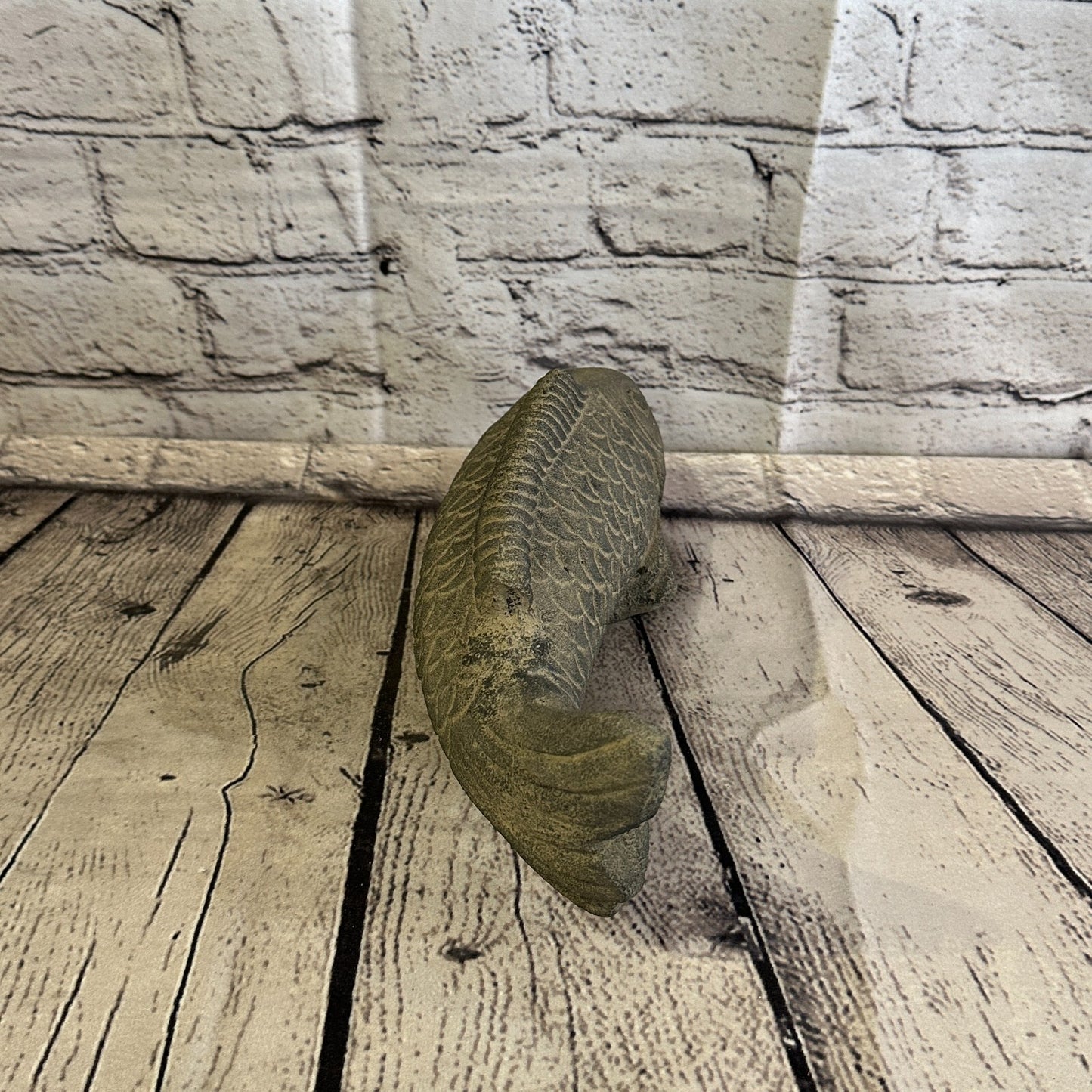 Koi Fish Carp Stone Garden 25cm x 10cm Ornament Outdoor Indoor Statue Hindu6