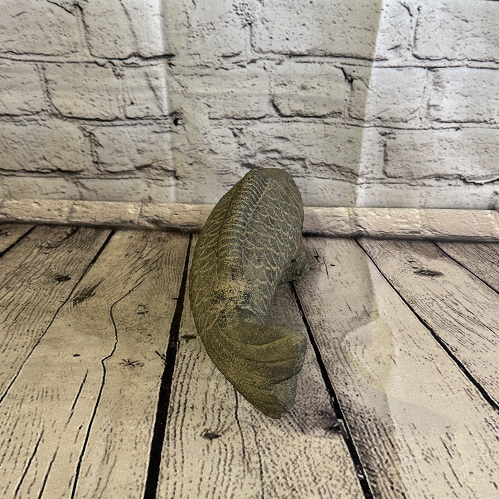 Koi Fish Carp Stone Garden 25cm x 10cm Ornament Outdoor Indoor Statue Hindu6