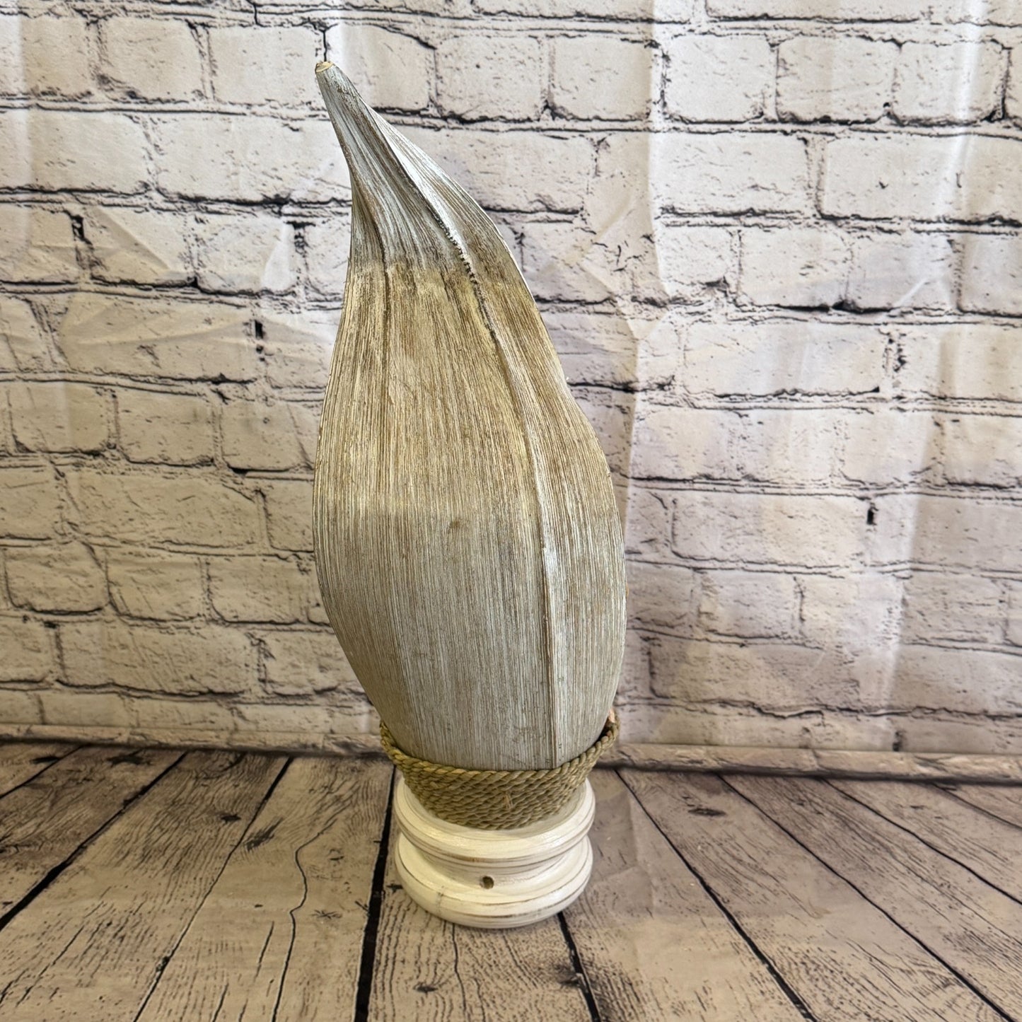 Orange Light White Natural 45cm Tall Leaf Lamp Twist LED UK Mains Plug Design 123