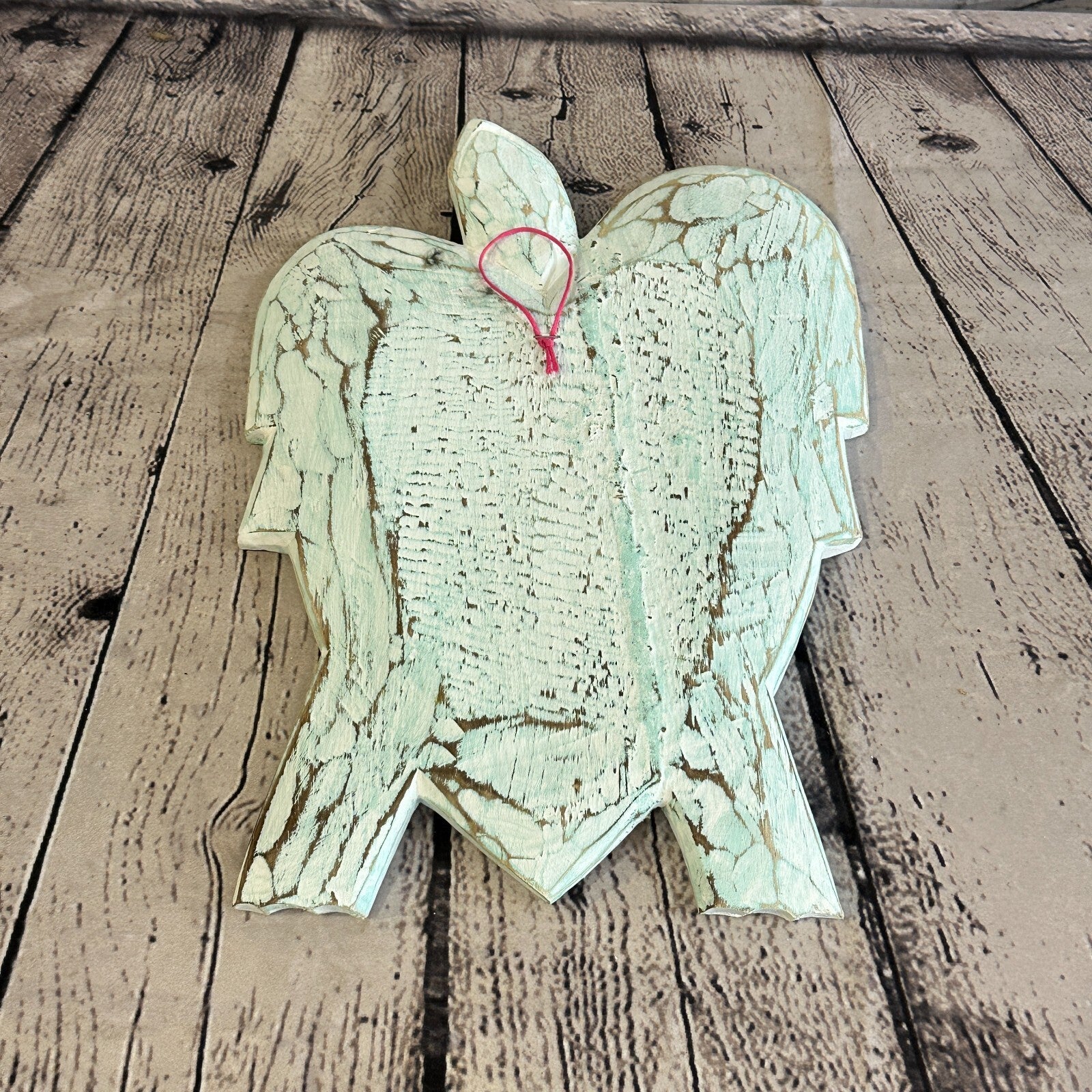 30cm Blue Sea Turtle Bowl Trinket Dish Decoration Designer Mask Wooden Handmade6