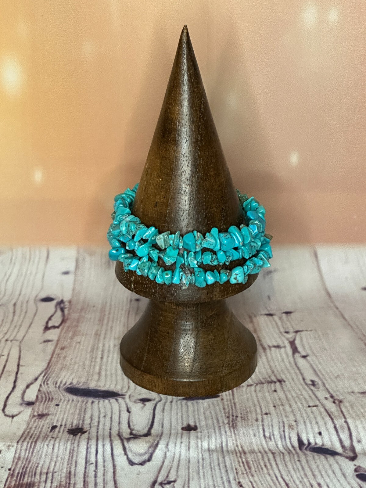 Howlite Semi Precious Stone Chip Memory Wire Bracelets For A Adult Wrist0