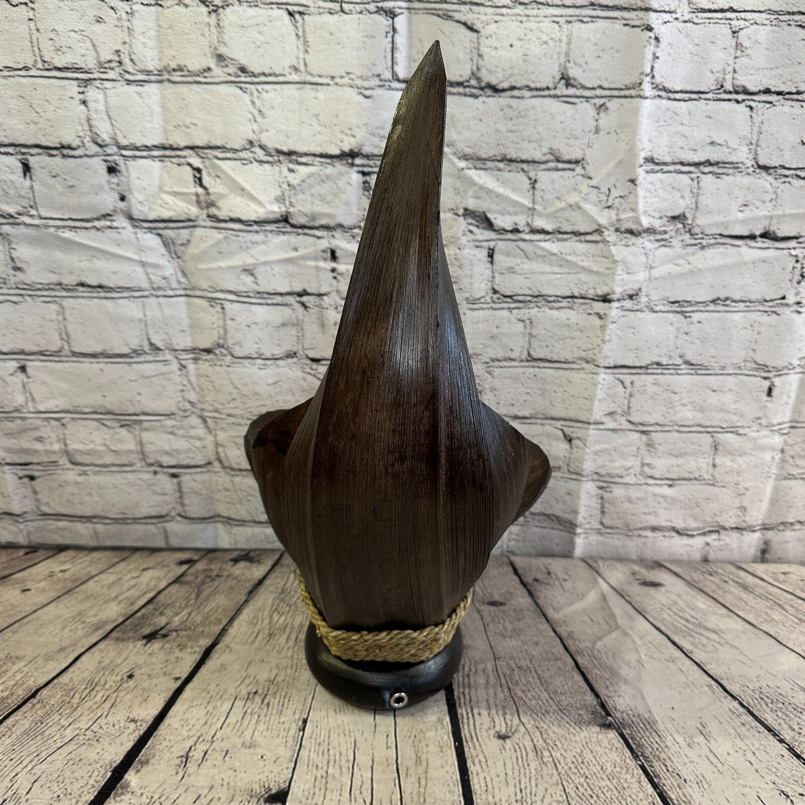 White Brown Leaf Natural 45cm Tall Leaf Lamp Twist LED UK Mains Plug Design 73