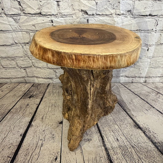 30cm x 25cm Wooden Coffee Root Sculpture Garden Teak Root Ornament Carved No 90