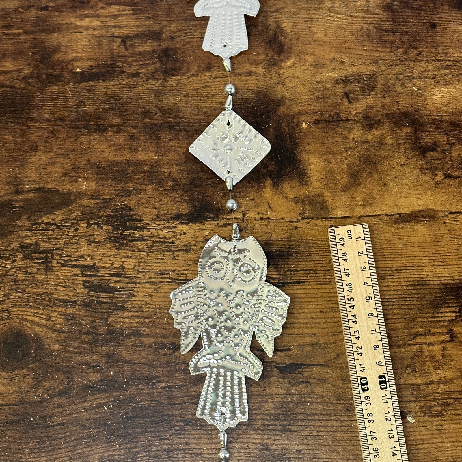 Aluminium Stamped Sitting Owl String Wall & Door Hangings for Home Decoration2