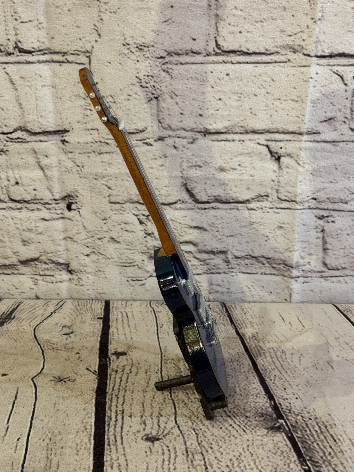 Miniature 25cm Guitar on Stand Band Gift Display Design 43
