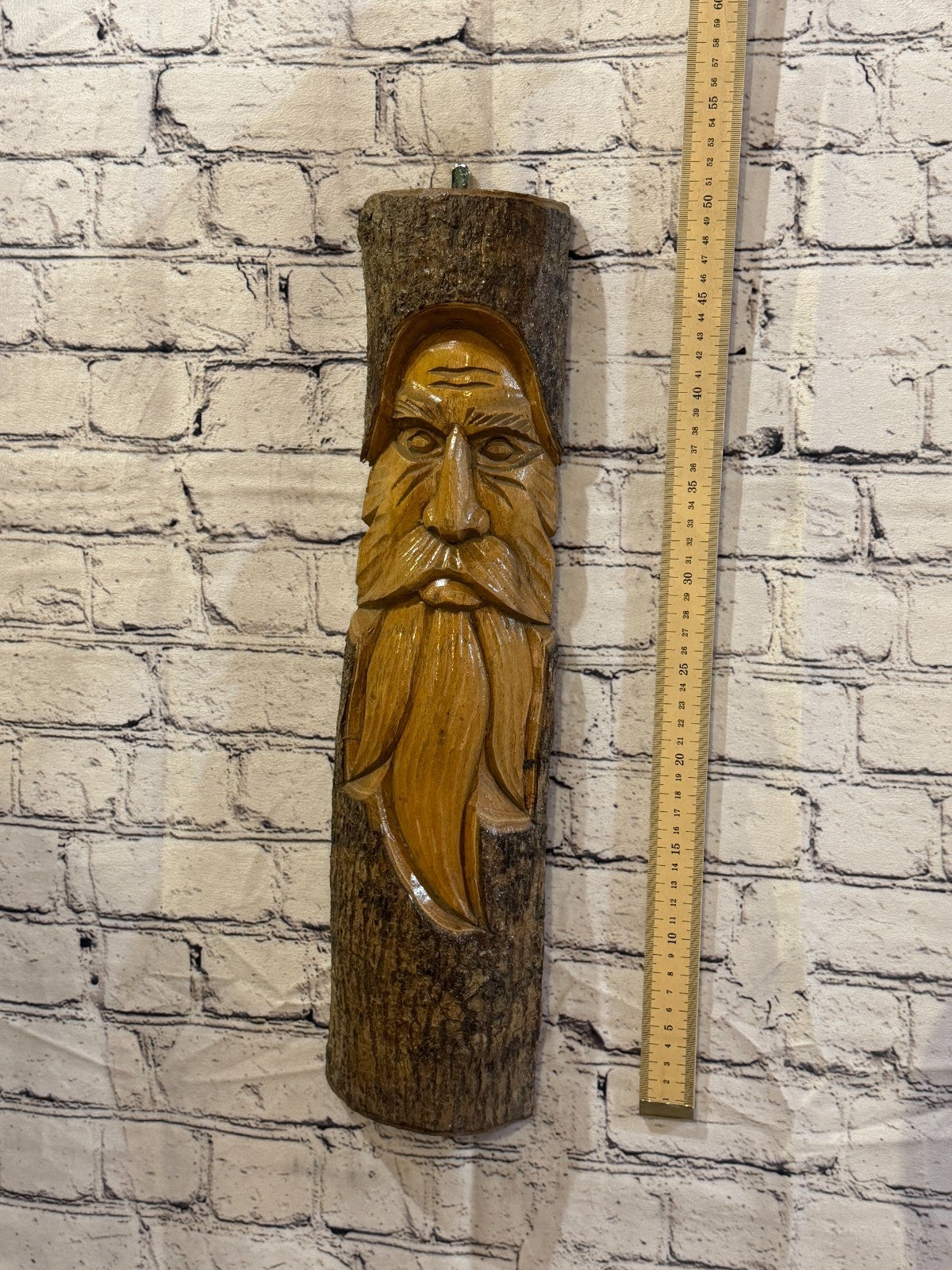 Forest Man Of The Woods 50cm Hand Carved Wizard Tree Trunk Wood Fairtrade4