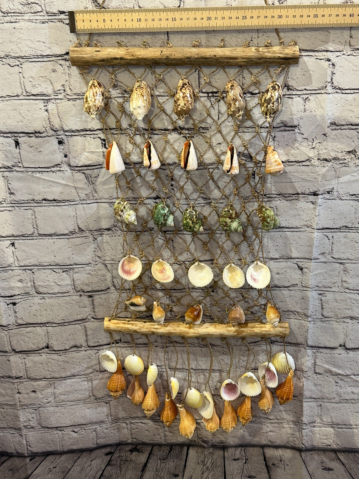 75cm x 30cm Decorative Fishing Net Shell Nets Home Wall Decor Mediterranean5