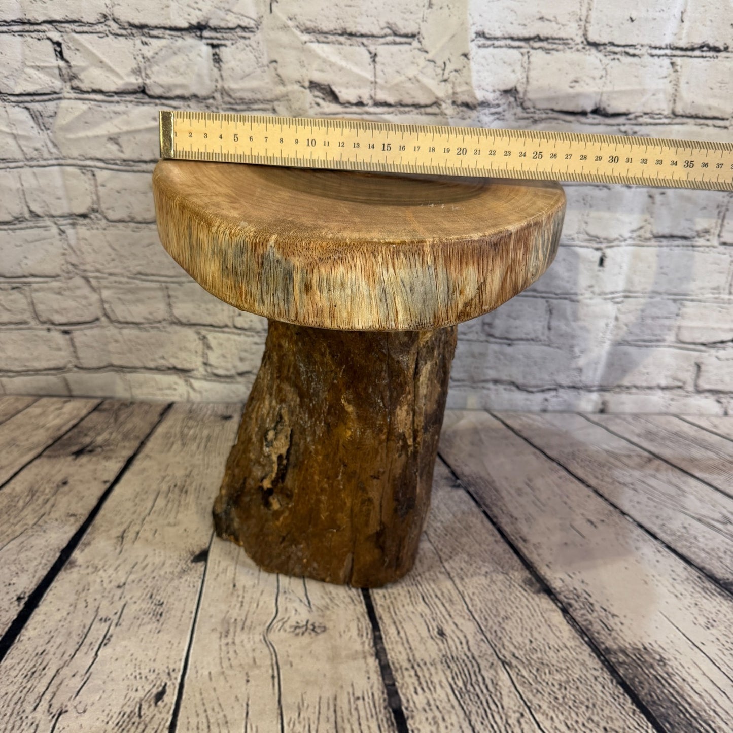 30cm x 25cm Wooden Coffee Root Sculpture Garden Teak Root Ornament Carved No 136