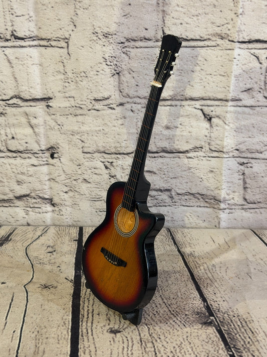 Miniature 25cm Guitar on Stand Band Gift Display Design 30