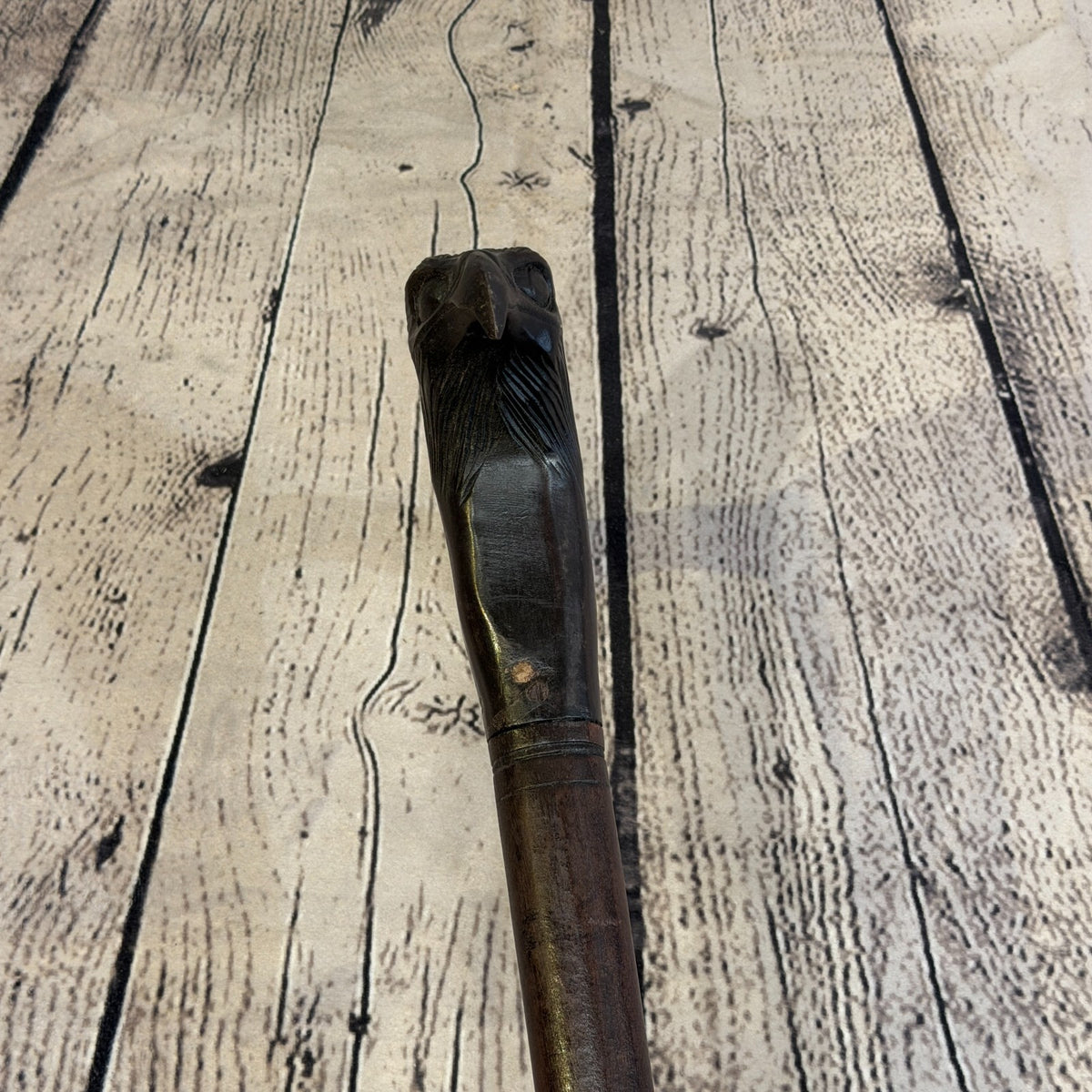 Eagle Bird Head 90cm Tribal African Walking Stick Cane Hand Carved Dark Wood5