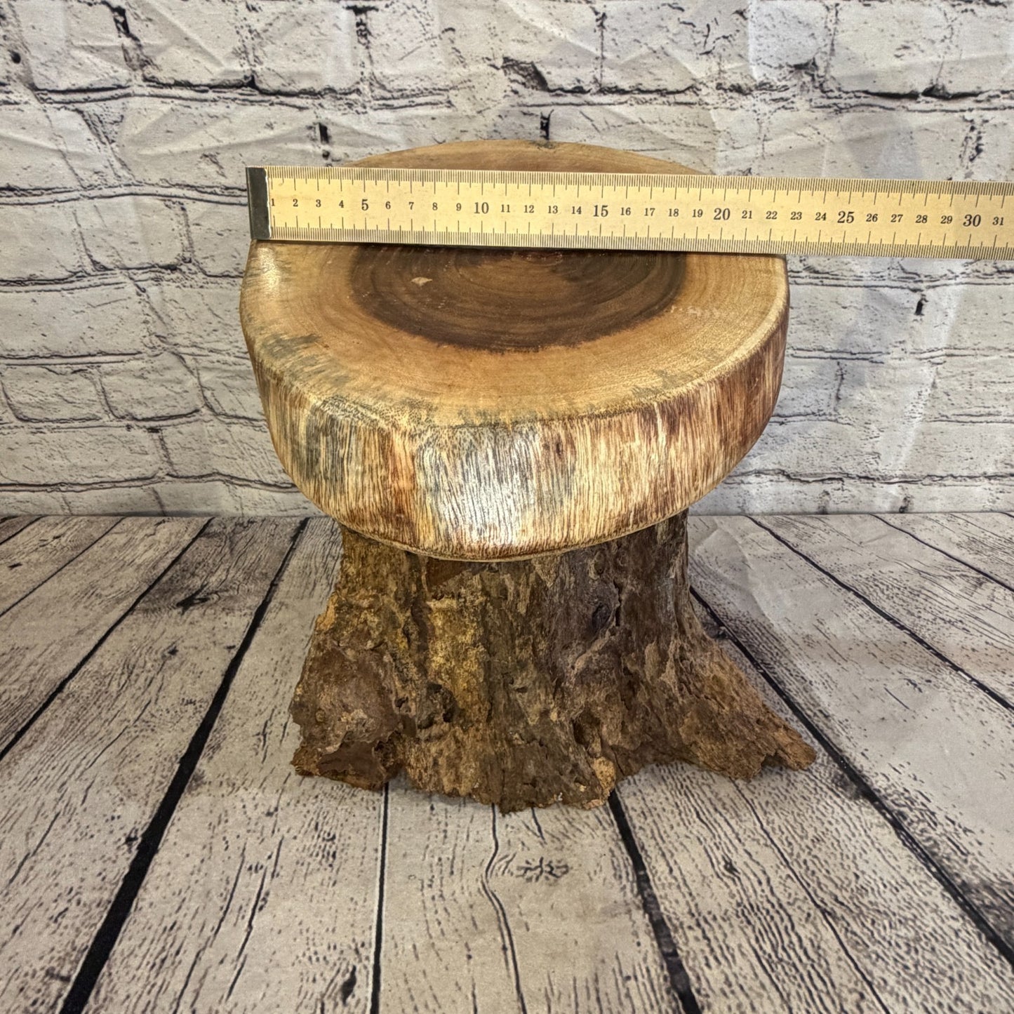 30cm x 25cm Wooden Coffee Root Sculpture Garden Teak Root Ornament Carved No 96