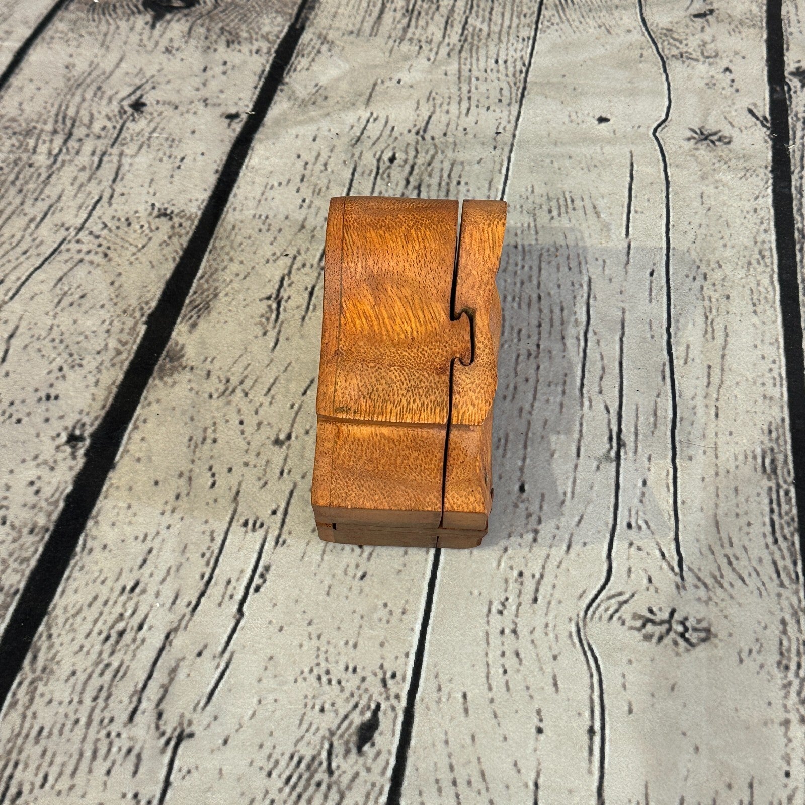 Carved Angel 4 Bit Wooden Puzzle Box Secret Box Magic Trinket Handmade1