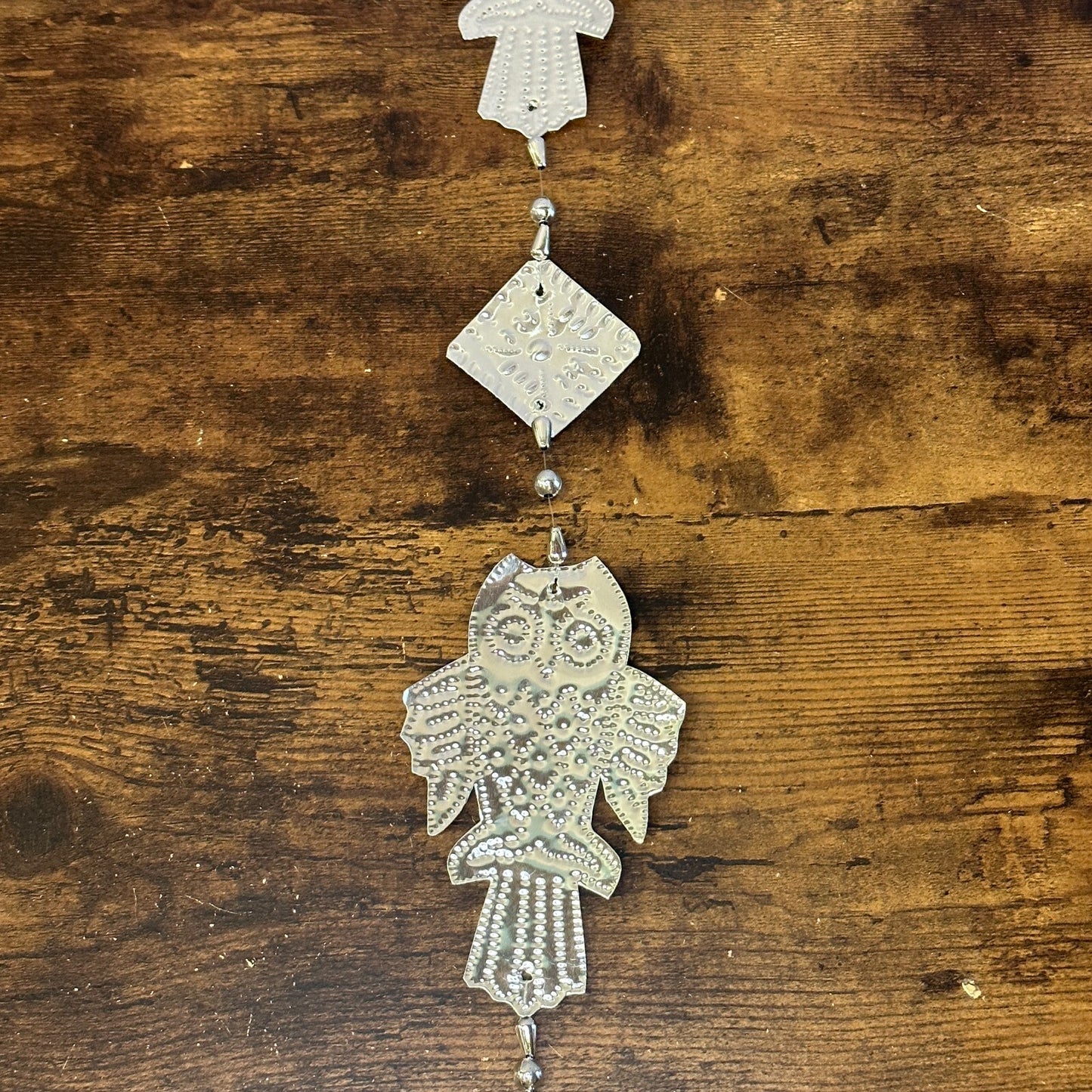 Aluminium Stamped Sitting Owl String Wall & Door Hangings for Home Decoration1