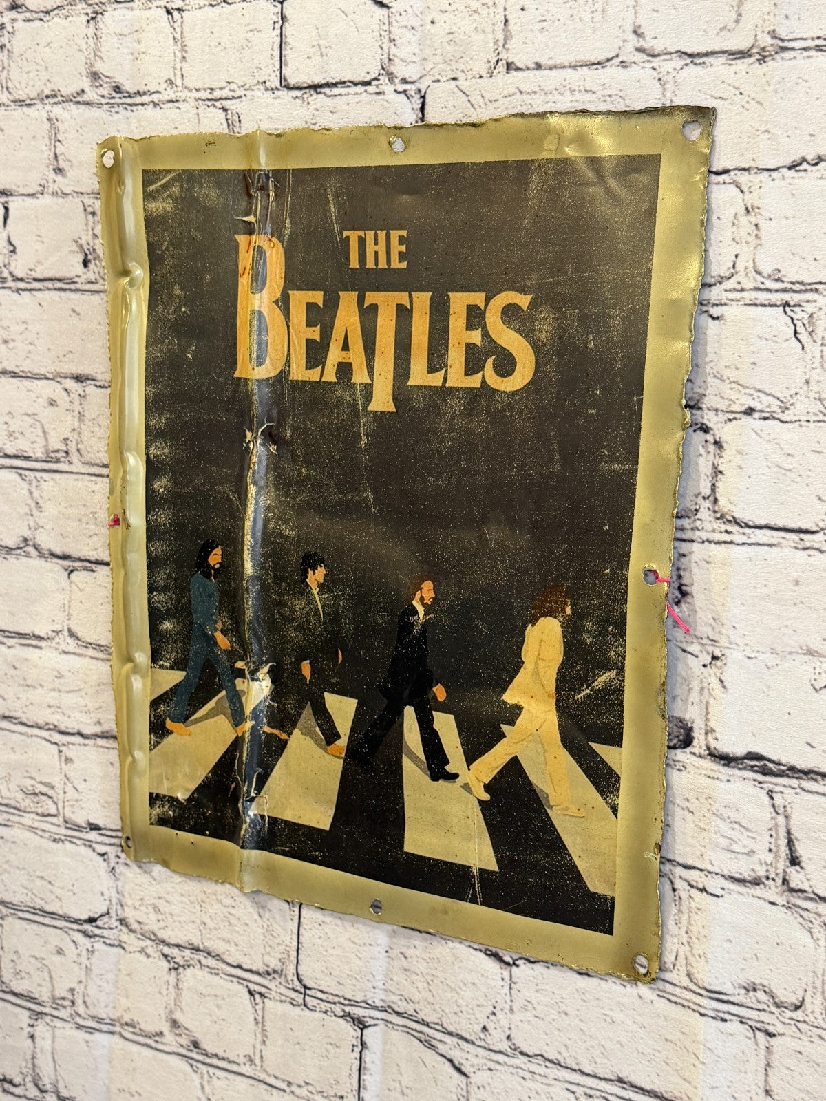 The Beatles Abbey Poster Advert Wall Plaque 42cm x 36cm Vintage Retro Tin Sign1